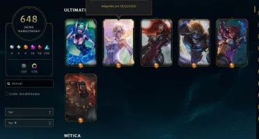 Conta Lol 2011 Todos Os Champs 648Skins