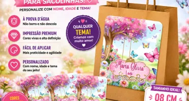 Adesivos Personalizados 8x8cm - Sem Recorte