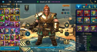 Raid shadow legends, Gnut PvE destroyer acc.