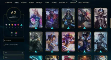 Prata 1 com 150 Champs e 62 Skins ( Mais de 500 Jogos )
