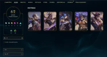 Prata 1 com 150 Champs e 62 Skins ( Mais de 500 Jogos )