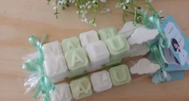 Sabonete Nome 4 Letras com Nuvem