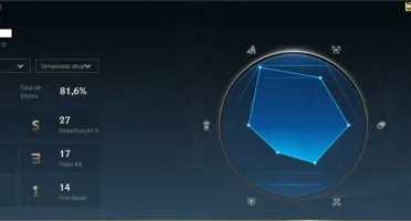 Conta WILD RIFT Platina IV 81% Winrate