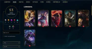 Ouro 2 com 80 Champs e 53 Skins ( ADC / MID / JG )