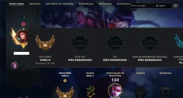 Ouro 2 com 80 Champs e 53 Skins ( ADC / MID / JG )