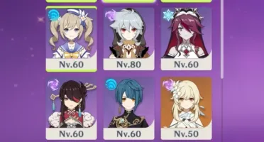 Raiden + Eula + Jean + Espadão 5* (Genshin Impact)