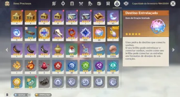 Conta Genshin Ar 59 18 Personagens 5* & 10 Armas 5*
