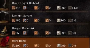 Todas as armas raras Dark Souls Remastered PS4