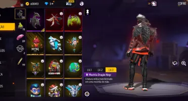 Conta free fire gemada angelical
