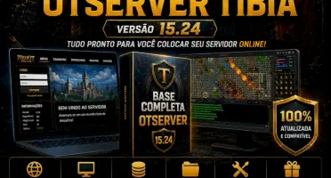 Base Tibia Otserver Global Nova Versão 15.24 Todos Arquivos