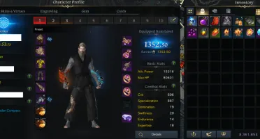 Conta BDO 281 AP/320 DP 1956 perolas e lost ark 1390 ilvl
