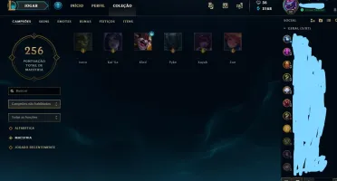 Conta nivel 32 +75 skins+135 campeões+prata v