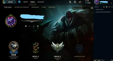 Conta nivel 32 +75 skins+135 campeões+prata v