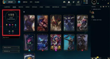 Conta Lol Level 263 +122 Skins 127 campeões + conta Valorant