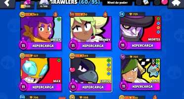 Conta Brawl Stars 19K Troféus 5 Lendarios