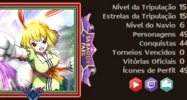 Conta Iniciante Bem investida GLA (Grand Line)