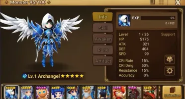 Reroll Summoners War lvl10 com Ariel + Woosa