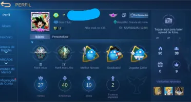 CONTA DE MOBILE LEGENDS SUPER EM CONTA