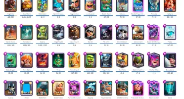 Conta Clash Royale - NV 78 - Torre NV 16 - Várias cartas top