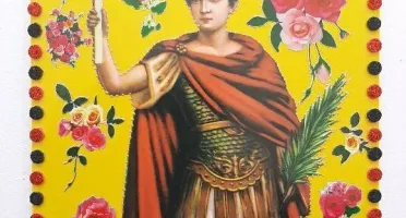 Quadrinho de Azulejo "Santo Expedito"
