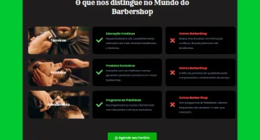Landing page Barbearia Editavel Profissional
