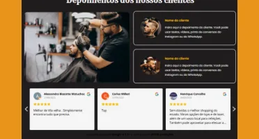 Landing page Barbearia Editavel Profissional
