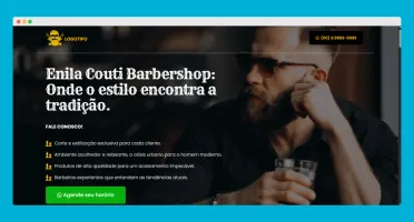Landing page Barbearia Editavel Profissional
