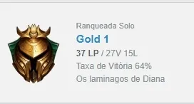 CONTA GOLD 1 - MUITO BARATA - MMR BOM