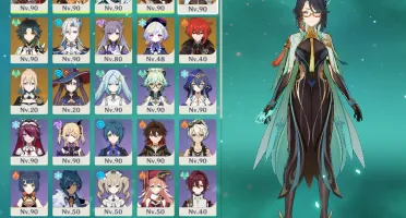 Conta Genshin Impact AR 57 11 personagens 5⭐