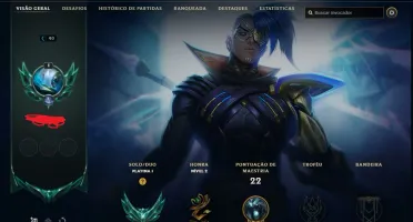 SMURF PLATINA 1 COM KAYN ODISSEIA LEAGUE OF LEGENDS