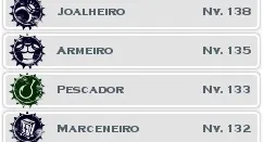 Conta ENDGAME profissões MUITO UPADAS no PREÇO