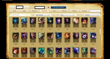 Conta: Diamante IV - 112 campeões - 35 skins - 2 cromas.