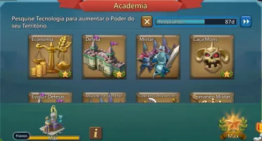 Conta Lords Mobile 700m poder com T5s menos trabuco