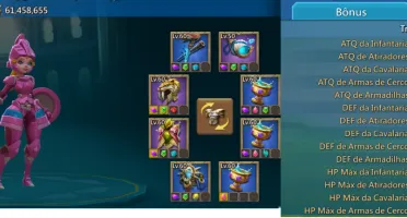 Conta Lords Mobile 700m poder com T5s menos trabuco