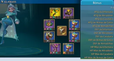 Conta Lords Mobile 700m poder com T5s menos trabuco