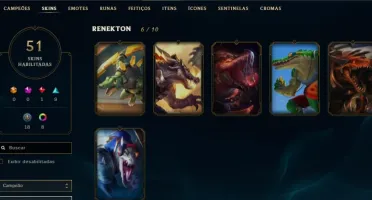 Lol Conta Gold 4 Com 51Skins