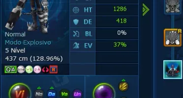 Conta Ladmo Omegamon, AlterS, Omegamon e Item AOX