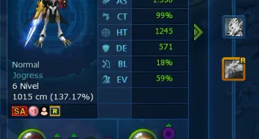 Conta Ladmo Omegamon, AlterS, Omegamon e Item AOX