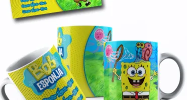 12 Arte De Caneca Editavel Png Bob Esponja