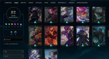 Ouro 4 com 125 Champs e 82 Skins ( ADC / SUP / MID )