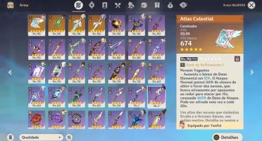 AR 56 - 7 PERSONAGENS 5*, 4 ARMAS 5*