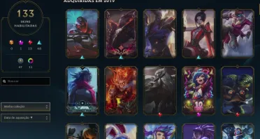 Conta De League Of Legends, Unraked 133 skins nivel 218
