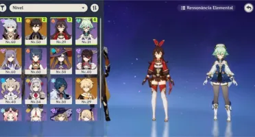 Conta AR33 - Kequing/ Zhongli / Mona 1C + Orgulho Celestial