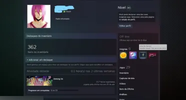 Conta steam level 40 9 anos de conta com vários jogos!
