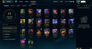 Conta LoL Borda Diamante 2018
