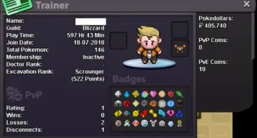 CONTA - POKEMON REVOLUTION ONLINE