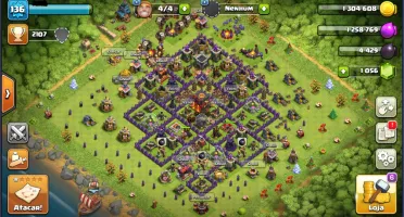 Clash of Clans - CV 10 com muros LVL 7 - Conta LVL 136