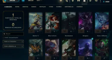 CONTA UNRANKED C/ GWEN EMBALOS NO ESPAÇO + RIVEN REDIMIDA