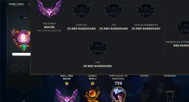Mestre com TODOS os Champs e 248 Skins ( 193 PDL )