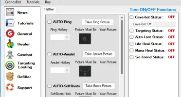 BOT GLOBAL ANUAL MACRO, CAVEBOT, TARGET, HEAL, AUTO RING ETC